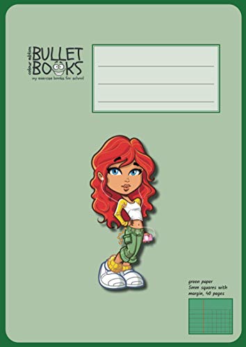Dyslexia, Visual Stress Special Education Tinted School Exercise Books for Maths – squared with margin – coloured paper green girls: A4 format, anti ... exercise books for home & classroom use)