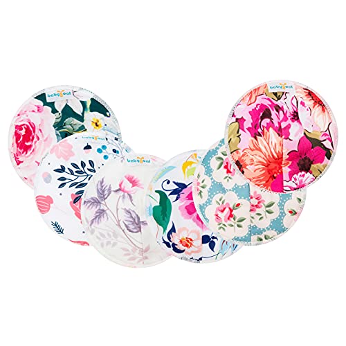 Babygoal Bamboo Nursing Pads(12 Pack), Contoured Breastfeeding Pads Reusable Washable With Mini Wet Bag And Laundry Bag 12Npa02 #TOP4