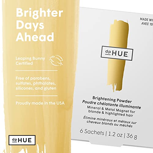 Dphue Brightening Powder - 6 Uses - Boosts Brightness & Shine Of Blonde Or Highlighted Hair - Removes Minerals, Metals, Chlorine & Impurities - Color-Safe Formula - Cruelty Free #TOP3