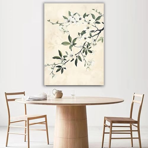 Poster mural de peinture florale pour creer une ambiance chaleureuse au restaurant