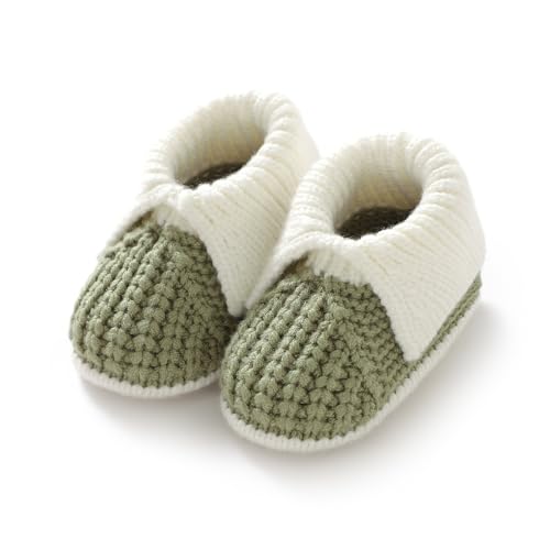 Image of Neiwech Baby Booties Newborn Infant Sock Shoes Knit Crochet Soft Cozy Warm Boots for Boys Girls