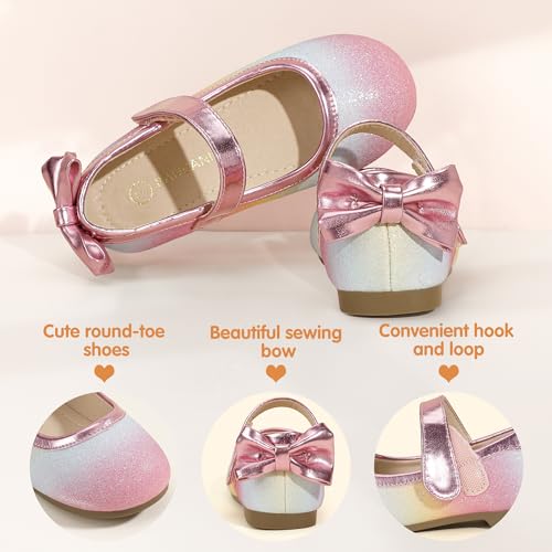 Image of PANDANINJIA Toddler Dress Shoes Flower Girls Ballet Flats