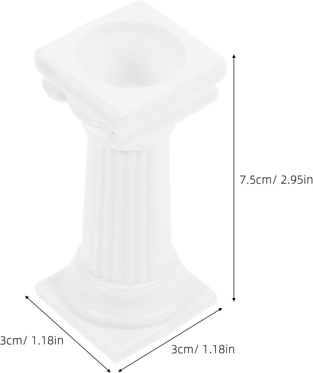 Abaodam Cake Support Rods 8Pcs 3 Inch Roman Column Pillars Tiered Cake Supports for Wedding Birthday Party Multi-Layer Decoration Stand