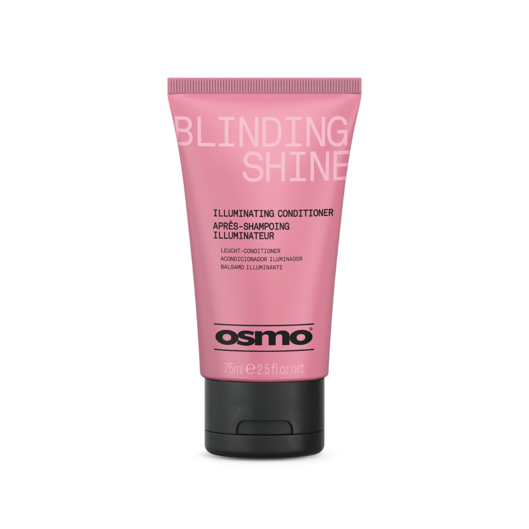 Osmo Illuminating Conditioner, Travel Size Gloss Formula for Super Smooth Soft Hair, Blinding Shine Professional Radiant Reflective Polish – SHINE CONDITIONER, 75ml