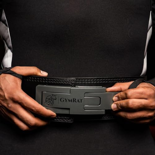Image of GYMRAT Premium 13MM Adjustable Weightlifting Lever Belt for Man and Women, Weightlifting with Adjustable Heavy Duty Buckle, Professional Weight Lifting Belt
