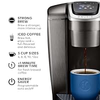 Keurig K-Elite Single Serve K-Cup Pod Coffee Maker, with Strength and Temperature Control, Iced Coffee Capability, 8 to 12oz Brew Size, Programmable, Brushed Slate — image 2