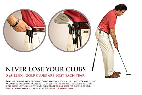 GolfJOC US Patent 4 in 1 Golf Accessory Tool – Cigar Holder, Cigar Clip, Divot Tool, Club Caddy, and Putter Holder, Black, 8 x 4.5 x 2-Inch - Thumbnail 4