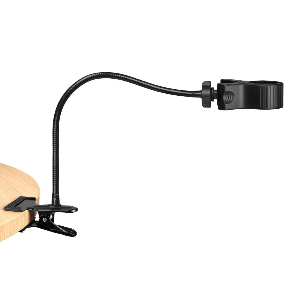 Tsophreniq Gooseneck Microphone Stand with Clamp Flexible Adjustable Desk Arm with Microphone Clip for Music