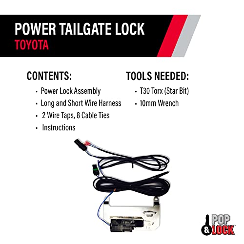 Pop & Lock Pl8525 Power Tailgate Lock For Toyota Tacoma (Power Lock Add-On Kit) #TOP3