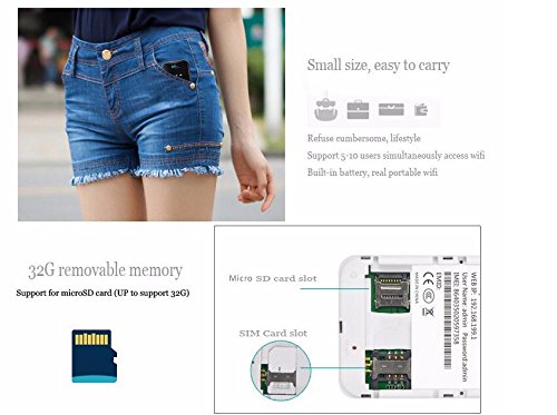 Kuwfi 4G Lte Mobile Wifi Hotspot Unlocked Travel Partner Wireless 4G Router With Sim Card Slot Support B1/B3/B5/B7/B8/B20 In Europe Caribbean South America Africa #TOP5