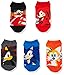 Sonic The Hedgehog Boys 5 Pack No Show Socks