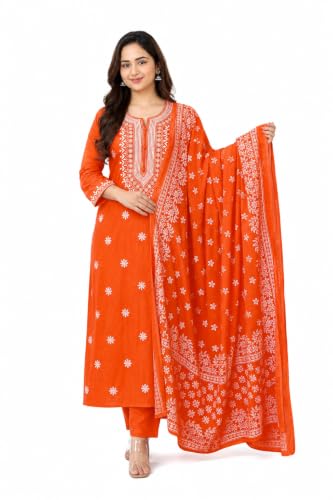 UNDERLINE kurta sets for woman || Embroidered Kurta Pant Dupatta ...