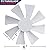 Leisure Coachworks 6" Replacement White Vent Fan Blade with D-Shaft for RV roof Vent (Vent Fan Blade)
