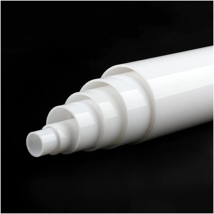 PVC Rigid Round Pipes for DIY Garden Projects, Lampshades, and Aquarium Accessories - 1 Piece(25cm O.d 20mm)