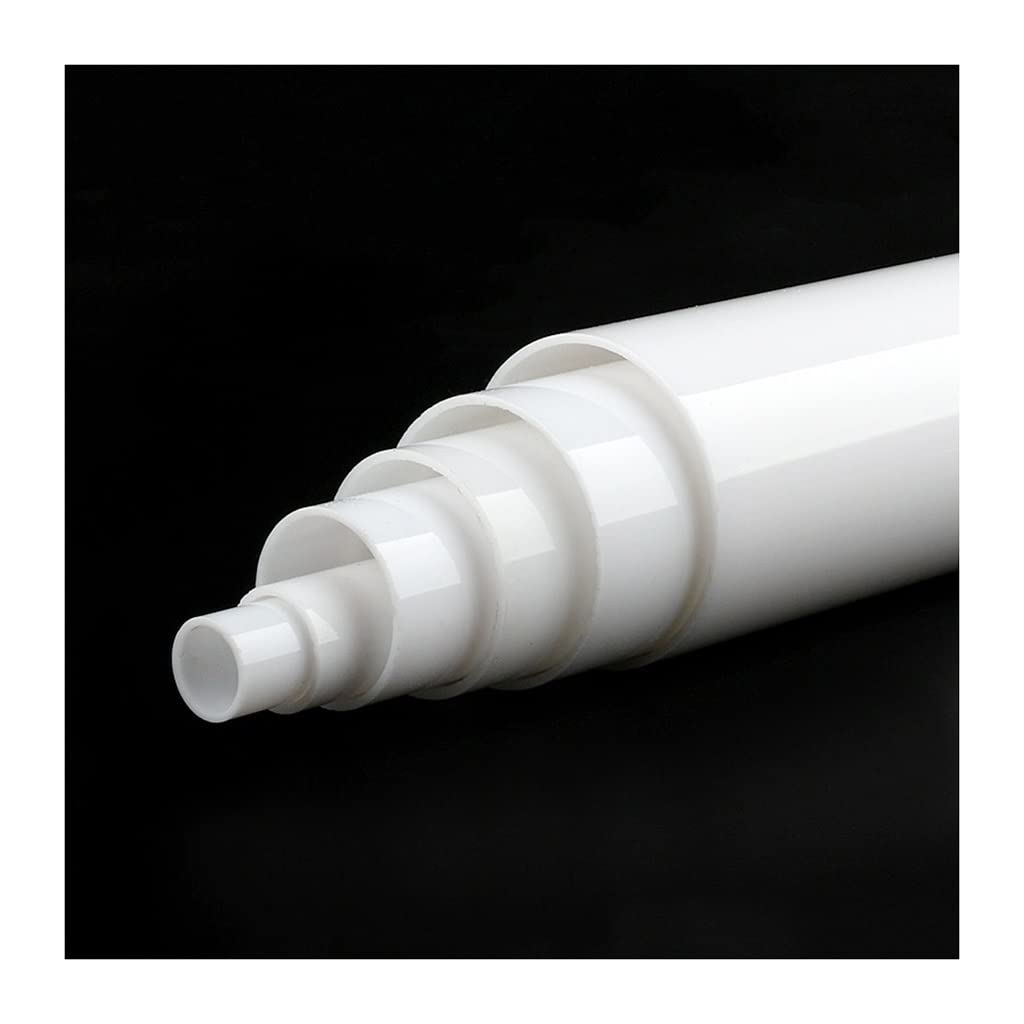 Rura sztywna okrągła PVC, Rury okrągłe z PVC sztywne do lamp ogrodowych, abażurów, akcesoriów akwarystycznych, węży ogrodowych DIY, 1 szt.(25cm O.d 50mm)