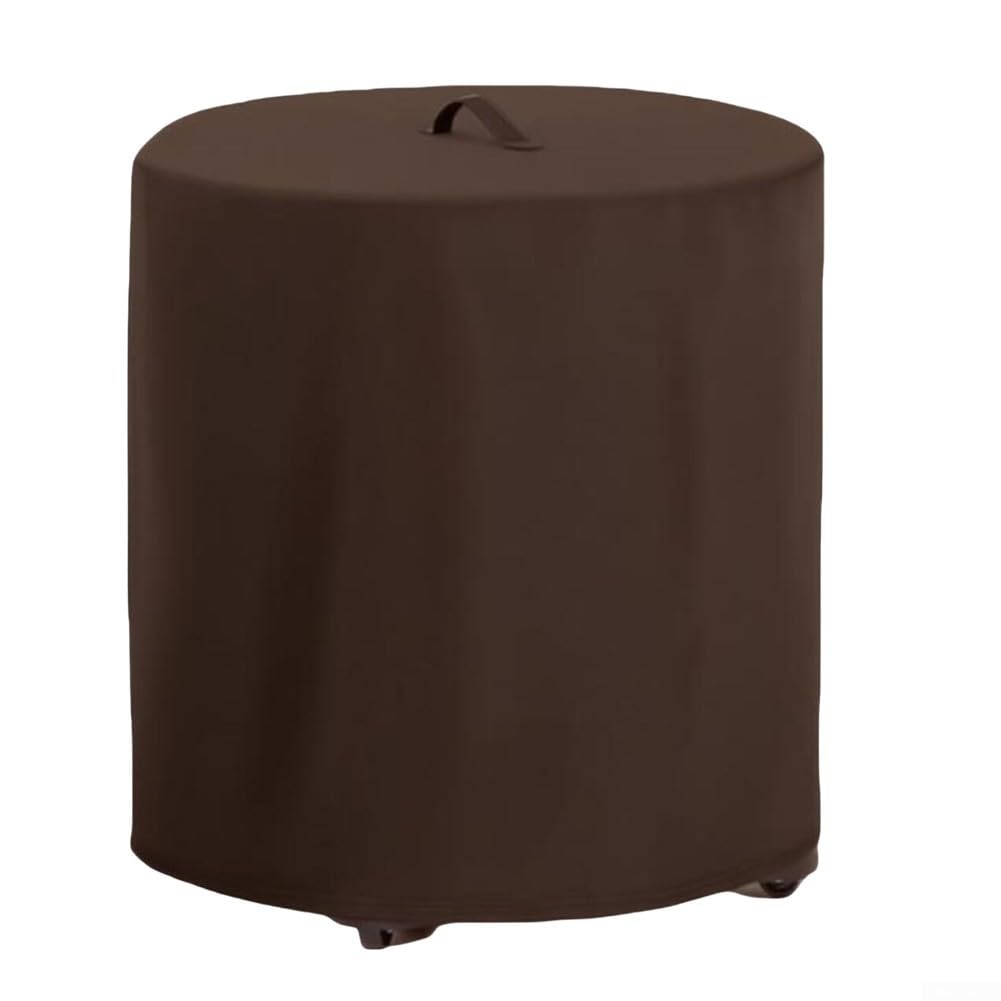 Staubsauger-Abdeckung für nasse und trockene Geschäfte, staub- und wasserabweisendes 210D-Oxford-Gewebe, verstellbarer Kordelzug für sicheren Sitz und praktischer Griff (Kaffeebraun 41 x 53 cm)