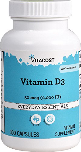 Vitacost Vitamin D3 (as Cholecalciferol) -- 2000 IU - 300 Capsules Vitacost Vitamin D3 (as Cholecalciferol) -- 2000 IU - 300 Capsules