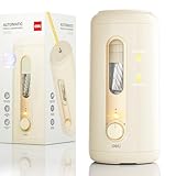 deli Electric Pencil Sharpener, Fully Automatic Pencil Sharpener, Auto in & Out, Rechargeable Hands-Free Pencil Sharpeners for 6.9-12mm, Home, Classroom, Battery Operated, Beige