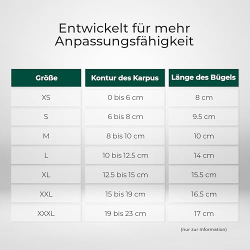 Ortocanis - Karpal-Bandage für Hund - Karpalstütze mit Immobilisierungsschienen bei Instabilität, Arthrose oder Hyperextension - Stabilisiert und lindert Schmerzen - Größe L 10-12,5 cm