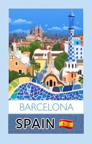 Carte postale Barcelone Espagne Souvenirs de voyage Holyday Papier 350 g/m² ou mini poster 10,2 x 15,2 cm