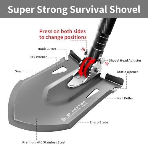 HX OUTDOORS Survival Tactical Shovel - Image 4