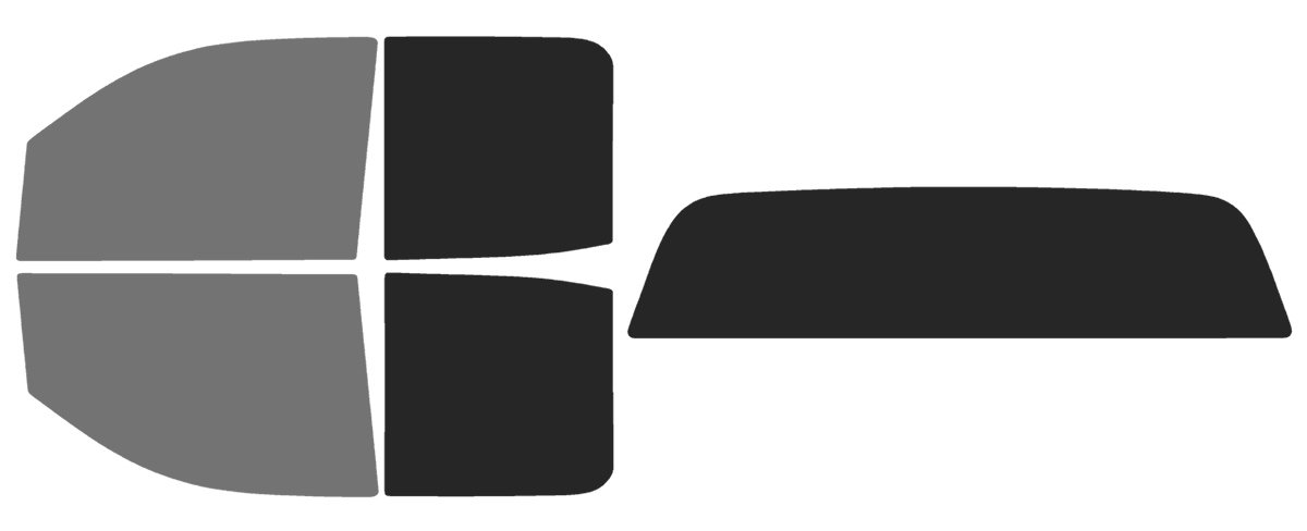 The Tint Effect Precut Window Tint Kit Compatible with GMC Sierra 2500 3500 HD Double Cab (2015-2019) (Full Truck : 45% Front / 15% Rear and Solid Rear) Automotive Film