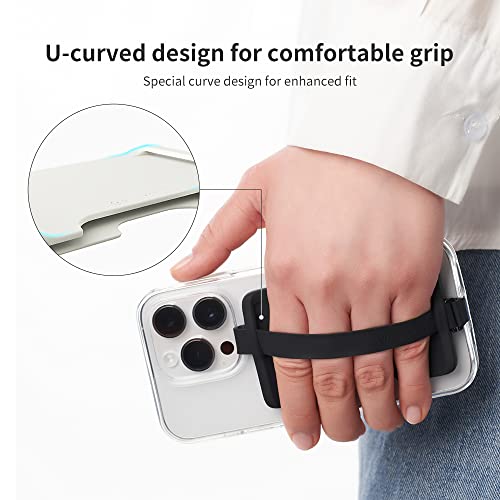 Sinjimoru All-In-One Phone Wallet With Finger Strap, Phone Grip For Iphone Samsung Galaxy And Android Cell Phones - Id Credit Card Wallet Sleeve For Phone Cases. Sinji Loop Wallet Ivory 230 #TOP2