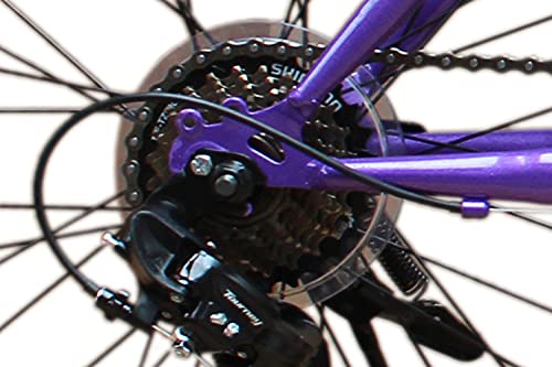 Talson 24 Zoll Mädchen Fahrrad mit 21-Gang Shimano Schaltung