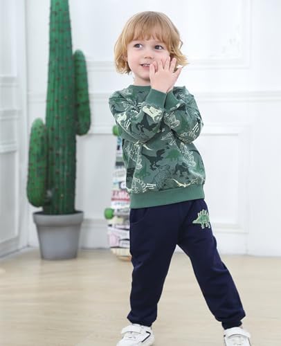 Volunboy Toddler Boys Clothes Sets Little Boy Clothing Long Sleeve Pullover Jogger Pants Kids 2 Pieces Outfits - Image 6