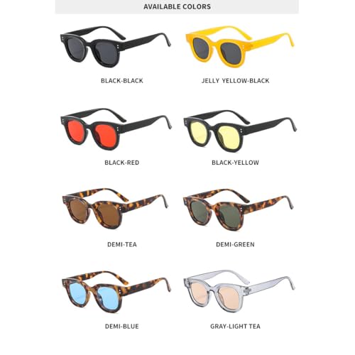 willochra Retro Square Candy Color Women Sunglasses Fashion Designer Gradient Shades UV400 Men Rivets Sun Glasses F273