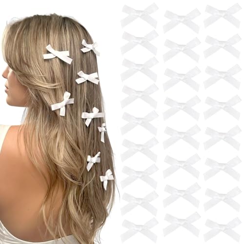 Ayesha Pack 25 Pinzas Blancas para Cabello miniatura 1