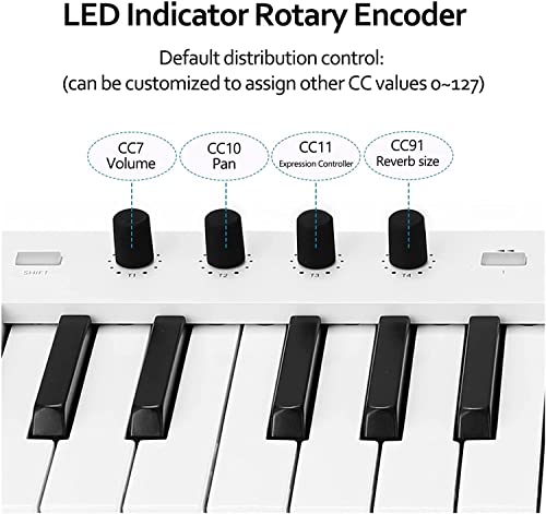WKLIANGYUANPING Clavier de Piano 37 Keys multifonisation Midi Piano électronique Portable Clavier - Les Beatles, Paul McCartney, John Lennon, RIngo Starr, George Harrison WKLIANGYUANPING Clavier de Piano 37 Keys multifonisation Midi Piano électronique Portable Clavier – Image 6