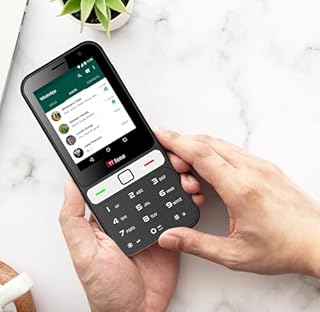 TTfone TT280 – Telefono a Barrette 4G Dual SIM semplice con Android, Touch Screen da 2,8", Tastiera, Fotocamera 2MP, USB-C – Mobile sbloccato facile da usare (con caricatore di corrente)