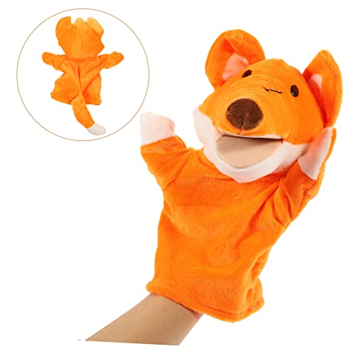 TOYANDONA Brinquedo De Fingir Fantoche De Mão Brinquedo De Educação Infantil Pelúcia Luvas Laranja C
