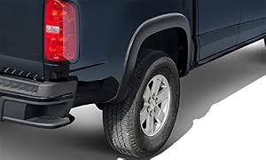 Bushwacker OE Style Factory Rear Fender Flares | 2-Piece Set, Black, Smooth Finish | 40134-02 | Fits 2015-2022 Chevrolet Colorado