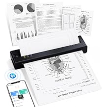TATTMUSE Portable Printers Wireless for Travel, Inkless Thermal Printer Small Bluetooth for Home Use, Support 8.5" X 11" US Letter Size, Compatible with iPhone Laptop