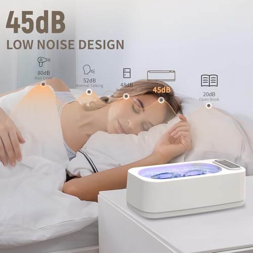 Limpador de retentor ultrassônico, limpador ultrassônico profissional de 47 kHz para dentaduras, pro