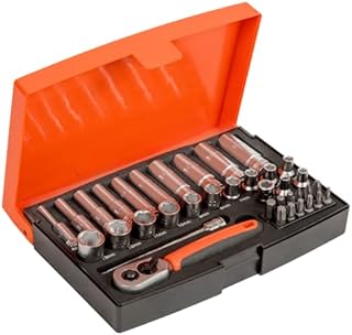 Juego Vasos 1/4" Largos 25Pzs