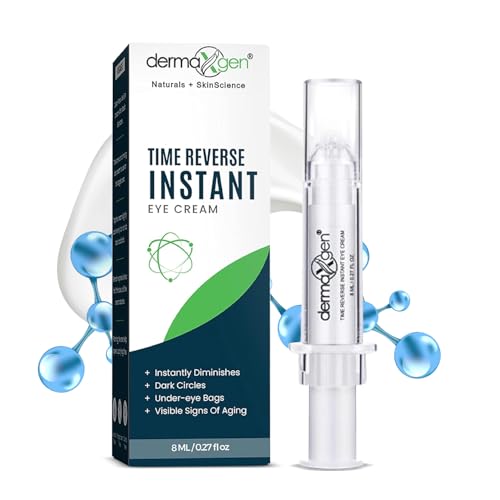 DERMAXGEN Puffy Eye Treatment Time Reverse Instant Anti-aging Eye Cream New Advanced Formula - Visibly Reduce Under-eye Bags, Wrinkles, Dark Circles, Fine Lines & Crow's Feet Instantly - 8ml