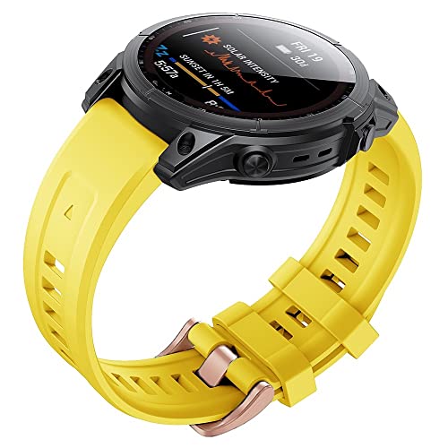 Correa de silicona de 20 mm para Garmin Fenix 7S y 6S Pro pulsera de repuesto EPANO 4