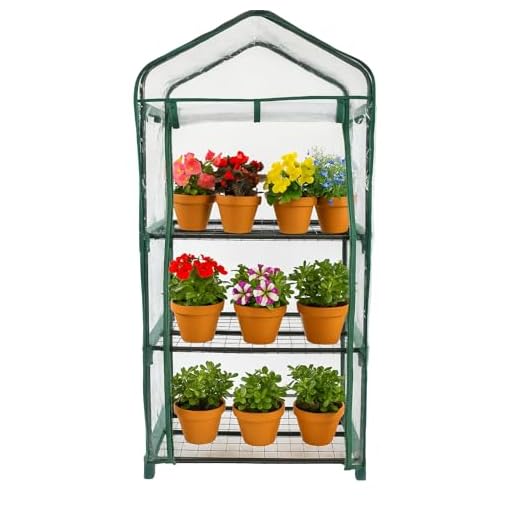 DIVCHI 3 Tier Greenhouse for Indoor & Outdoor Use | Durable Steel Frame | Clear PVC Cover | Ideal for Growing Vegetables, Flowers, Herbs, and Seedlings