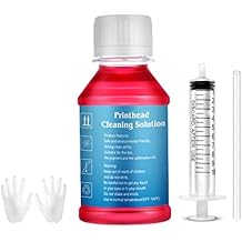 Inkjet Printers Printhead Cleaning kit Compatible for Epson Workforce WF-3720 WF-3725 WF-3730 WF-3733 WF-2850 WF-2830 Expression Home XP-4100 XP-4105-3.4oz 100ml Nozzle Cleaner