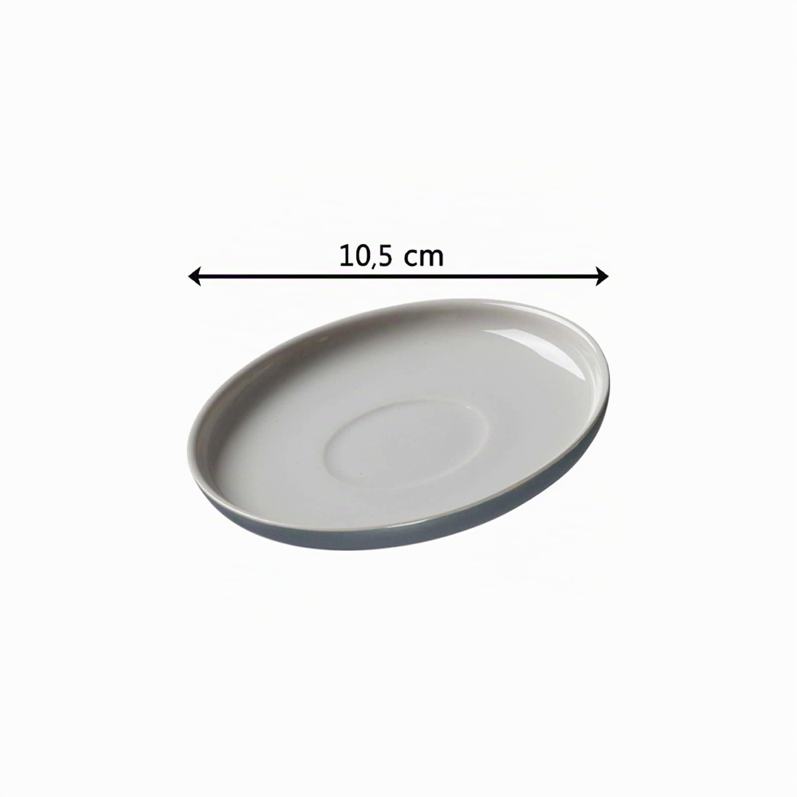Ritzenhoff & Breker Jasper Espressotassen mit Untertassen, 4er Set, Grau, 240 ml, Espressogeschirr mit Soft-Touch-Haptik & Mattglasur, Spülmaschinengeeignet