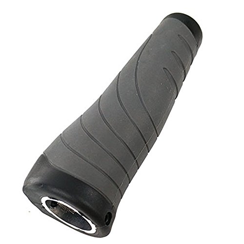 Joofn Bike Grips Handlebar 130Mm & 90Mm Lockable Handle Bar Rubber End Grip 0.874Inch Diameter For Multi-Speed Bicycle Mountain Bmx Floding (Gray) #TOP3