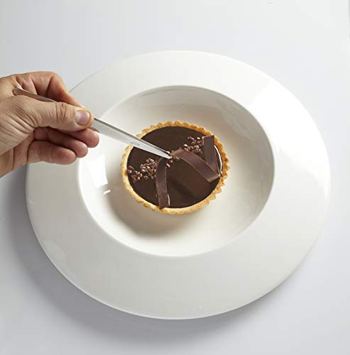 Pinça culinária reta de precisão Mercer Precision Plus, 24 cm, inoxidável