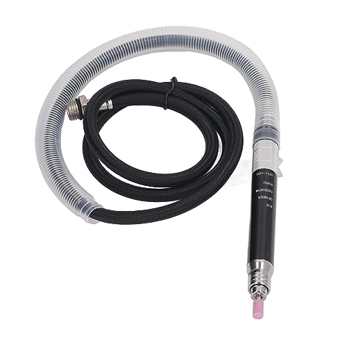 Yuecoom Pneumatic Pencil Die Grinder Kit, Air Pencil Type Die Grinder Aluminum Alloy Speed Adjustable 65000rpm High Concentricity Air Grinder for Grinding, Polishing