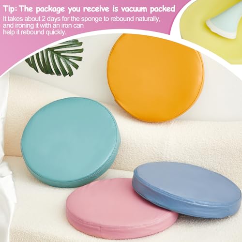Juexica 4 Pcs Extra Thick Flexible Seating Floor Cushions Assorted Colored Pillow Floor Cushions for Classroom Soft Flexible Seating for Kids Learning Sitting Daycare School Chair (Mixed Colors)