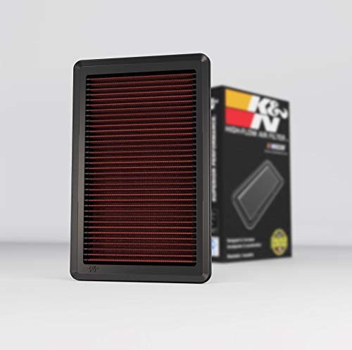 K&N Engine Air Filter: Increase Power & Acceleration, Washable, Premium, Replacement Car Air Filter: Compatible with 2010-2013 Acura V6 3.7L (ZDX, MDX), 33-2454