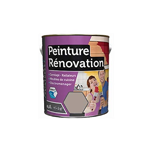 Peinture 0,5 Litre TAUPE Spécial rénovation carrelage cuisine radiateur electromenage Cover