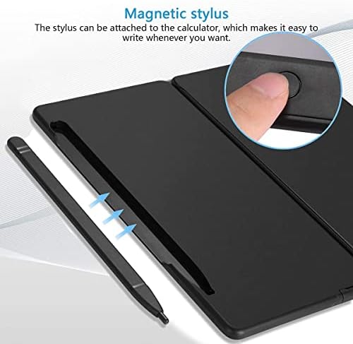 Scientific Calculator Foldable Desktop Calculator with Erasable Writing Board 10-Digit LCD Display Mathematical Physics/Geometry/Calculator for Student Teacher Office Business High School College